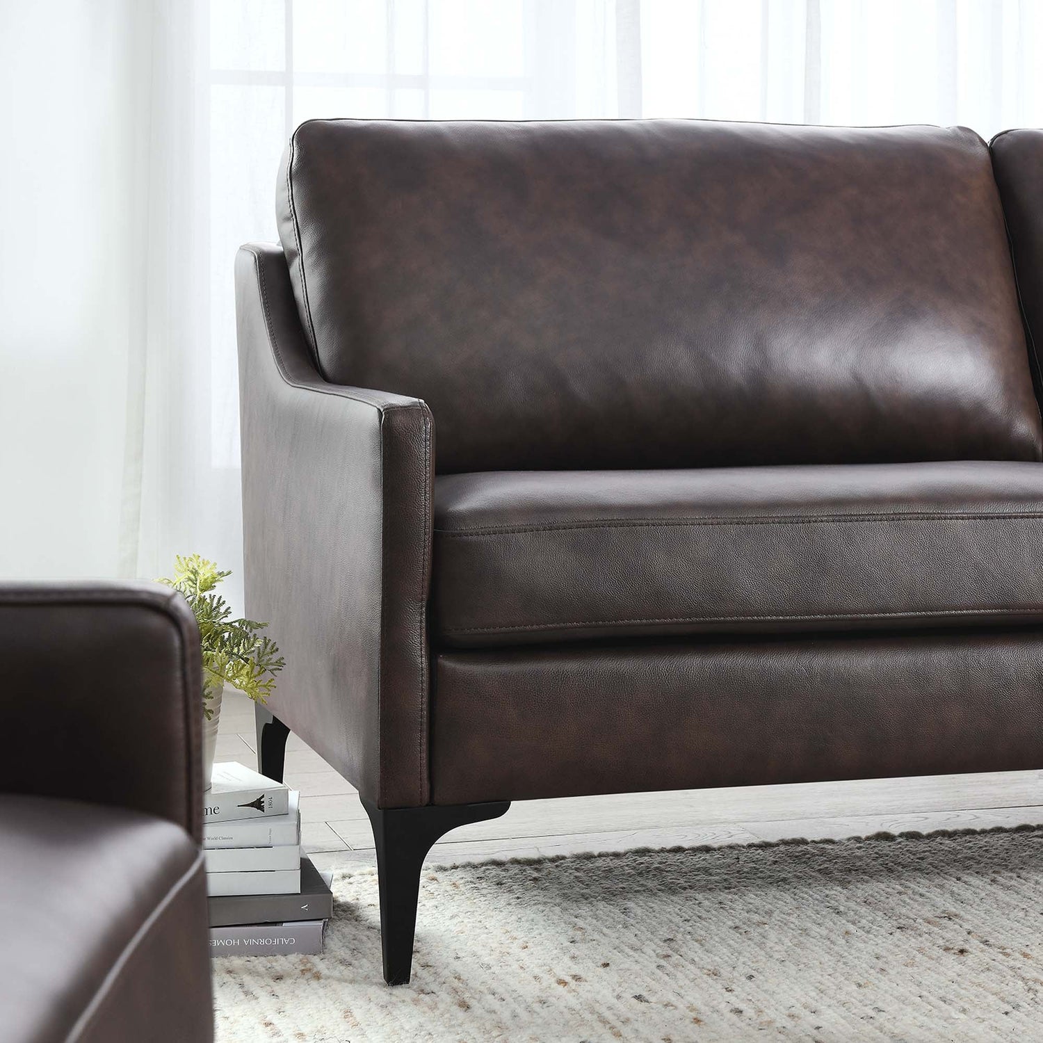 Corland Leather Sofa by Modway