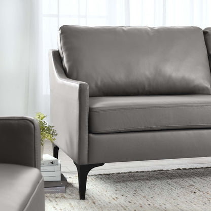Corland Leather Sofa by Modway