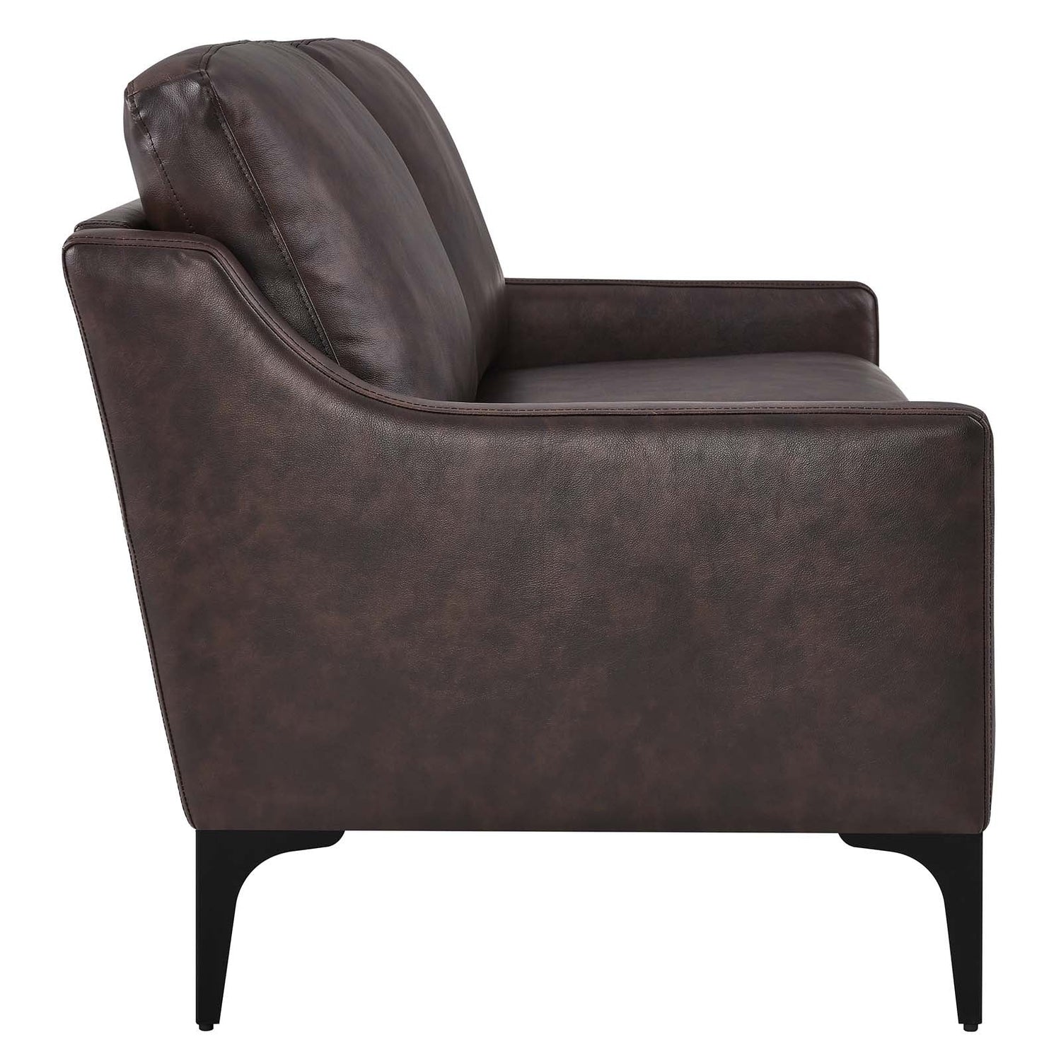 Corland Leather Loveseat By HouseBean