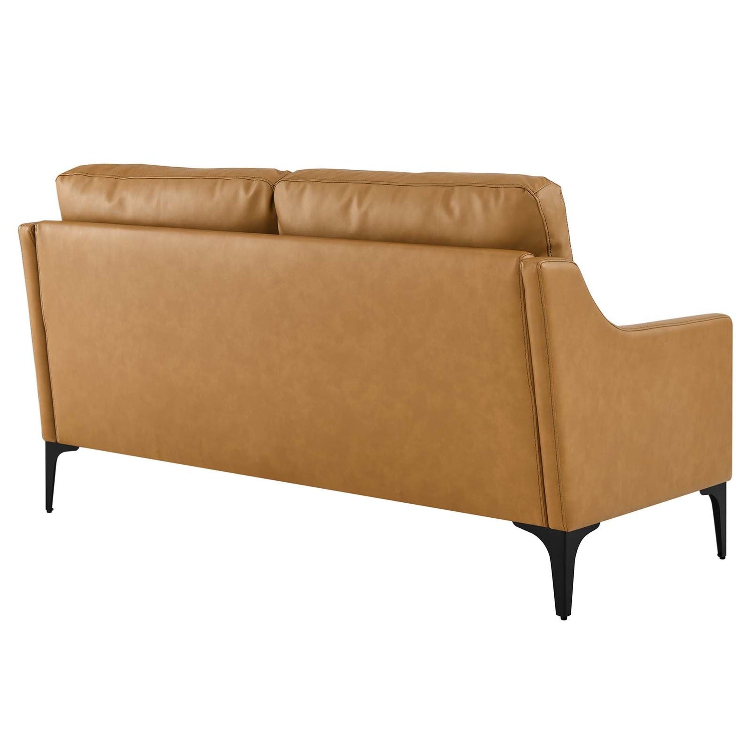 Corland Leather Loveseat By HouseBean