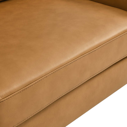 Corland Leather Loveseat By HouseBean