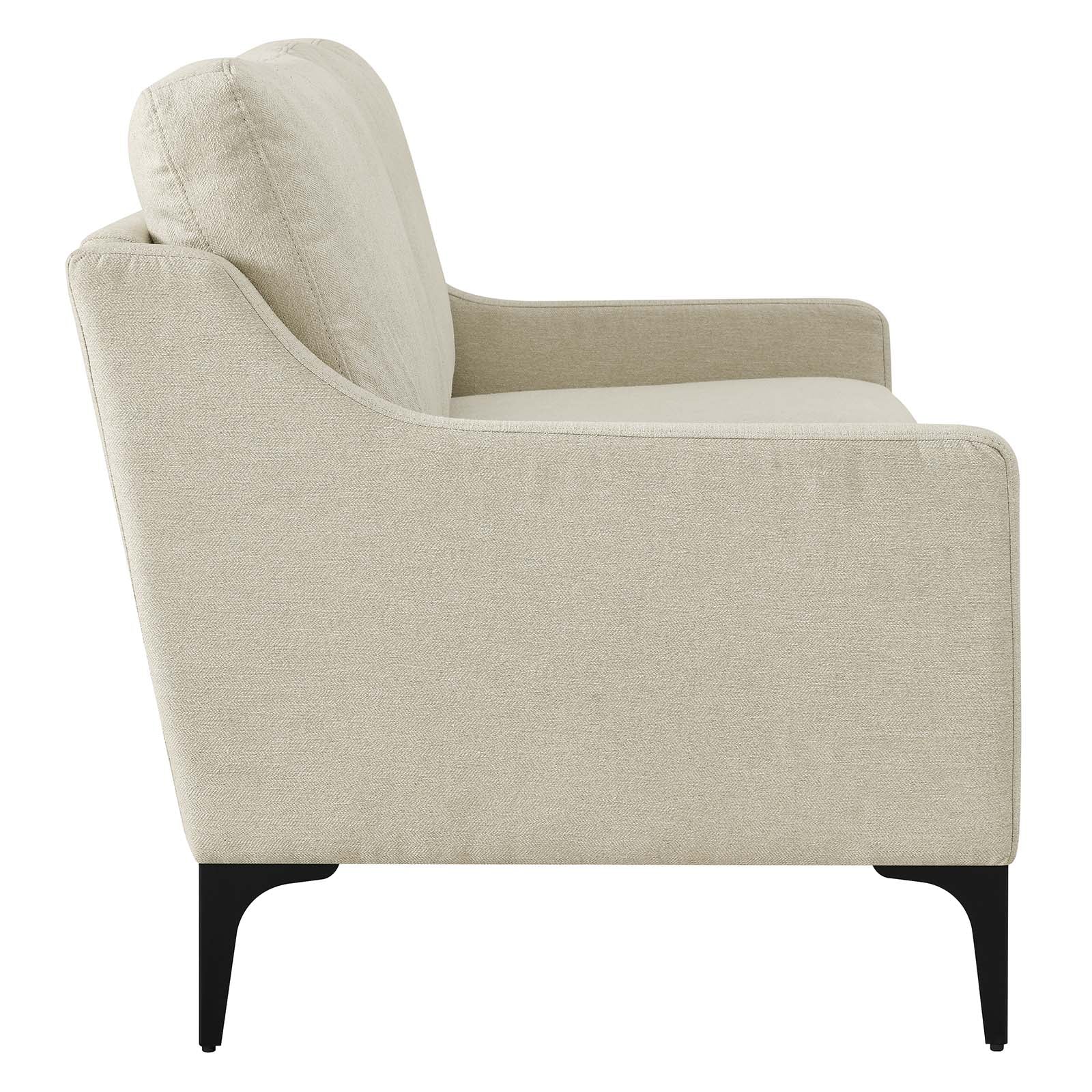 Corland Upholstered Fabric Loveseat By HouseBean