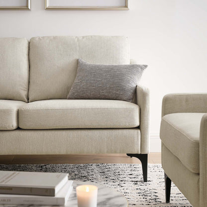 Corland Upholstered Fabric Loveseat By HouseBean