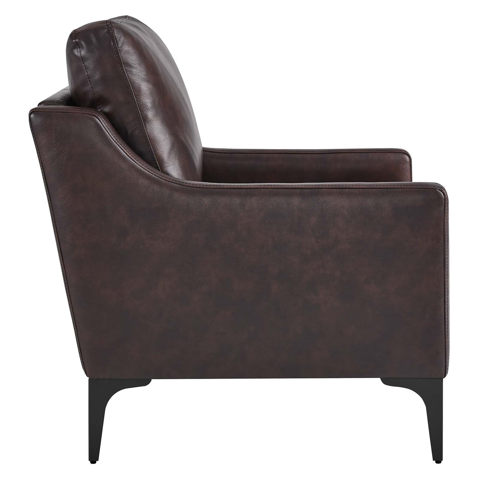 Corland Leather Armchair By HouseBean