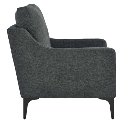 Corland Upholstered Fabric Armchair By HouseBean