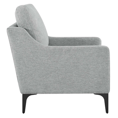 Corland Upholstered Fabric Armchair By HouseBean