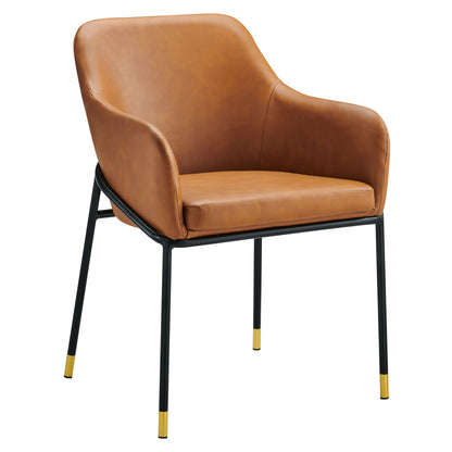 Jovi Vegan Leather Dining Chair Set of 2 by Modway