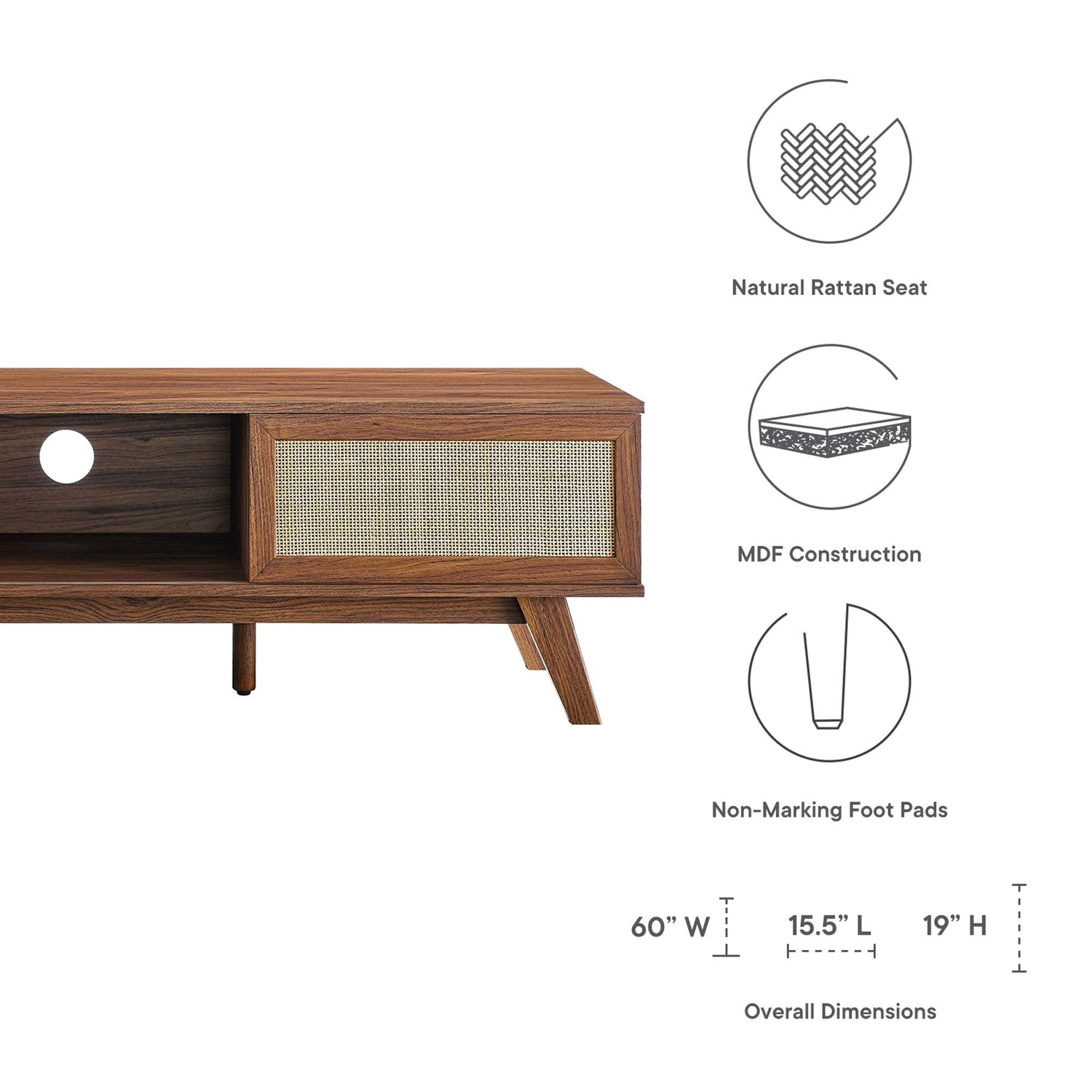 Soma 60&quot; TV Stand by Modway