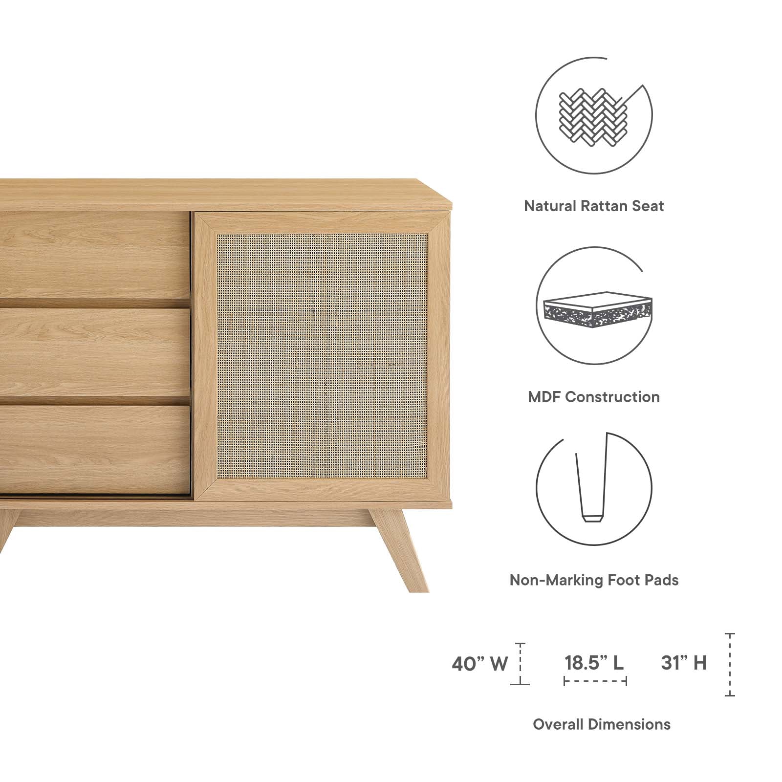 Soma 40&quot; Accent Cabinet By HouseBean