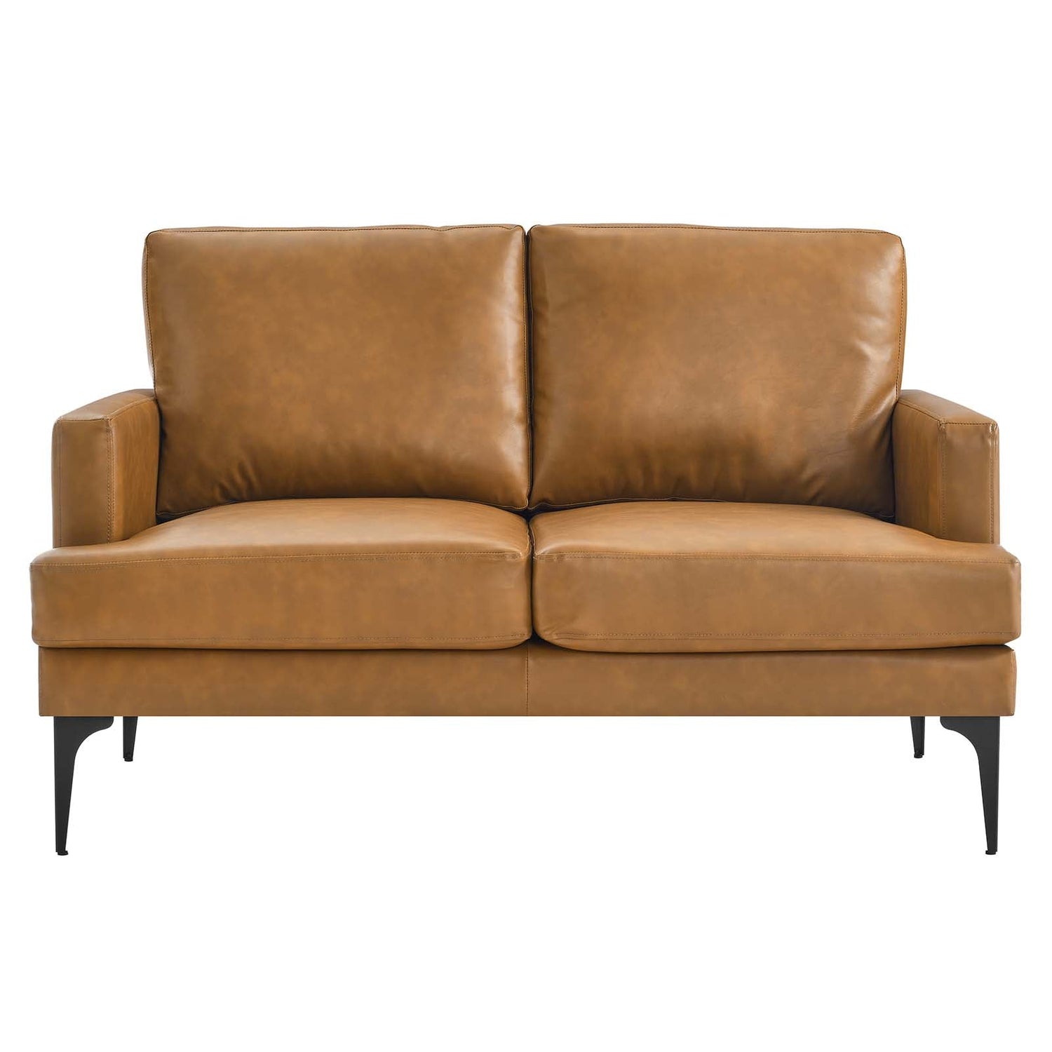 Evermore Vegan Leather Loveseat By HouseBean