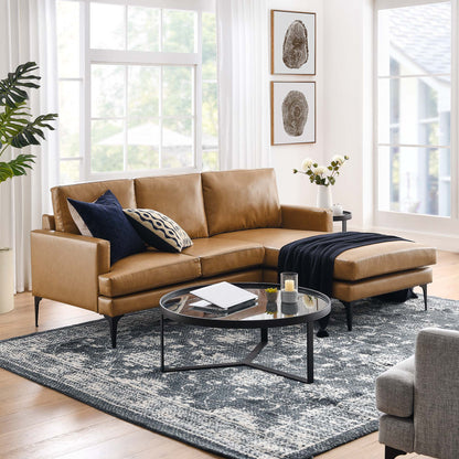 Evermore Right-Facing Vegan Leather Sectional Sofa by Modway