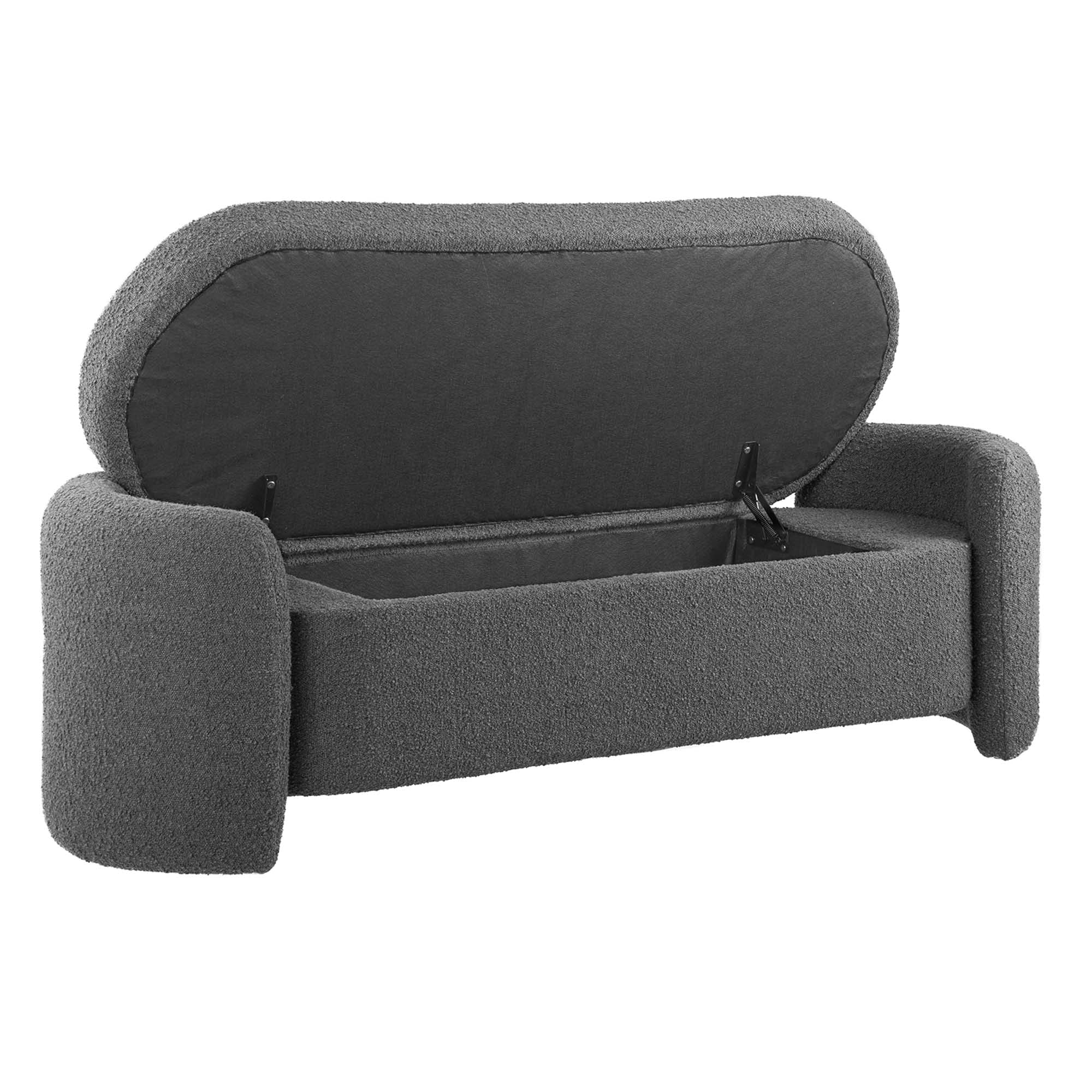 Nebula Boucle Upholstered Bench by Modway