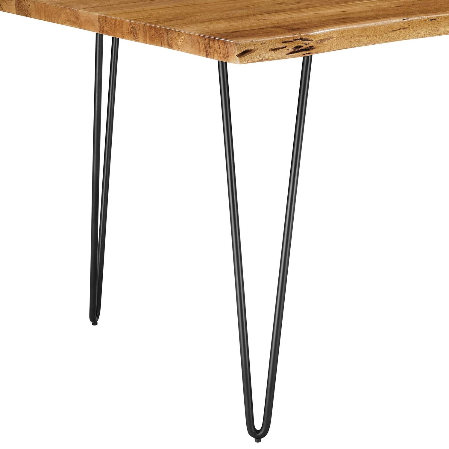 Ardor 60&quot; Live Edge Acacia Wood Acacia Wood Dining Table by Modway