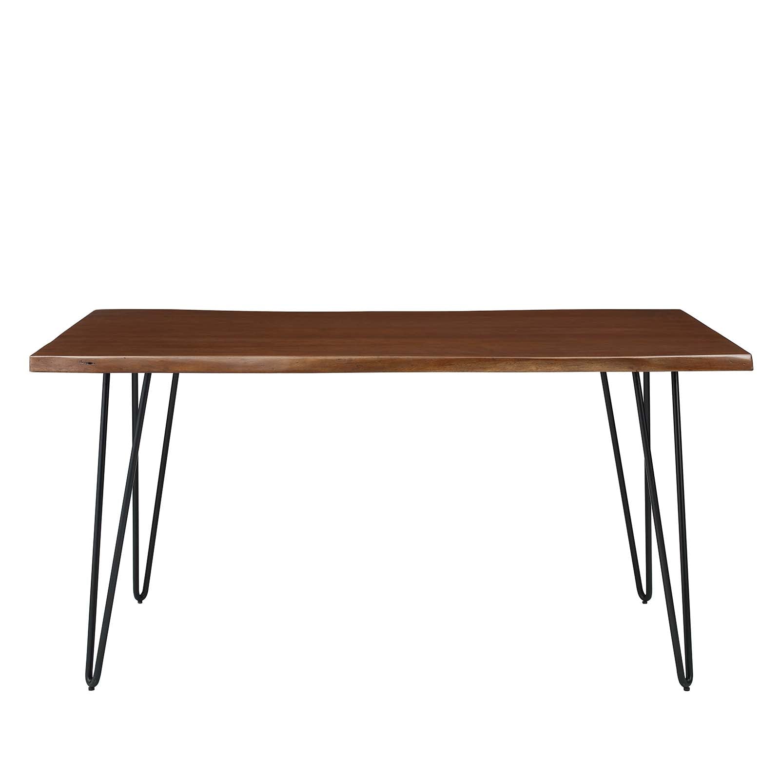 Ardor 60&quot; Live Edge Acacia Wood Acacia Wood Dining Table by Modway