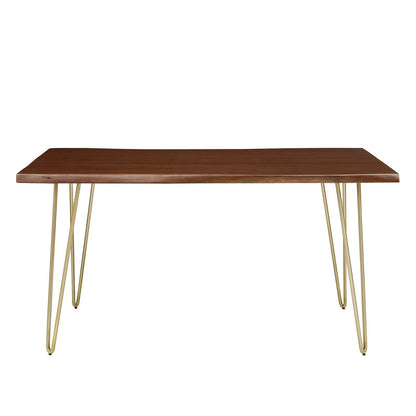 Ardor 60&quot; Live Edge Acacia Wood Acacia Wood Dining Table by Modway