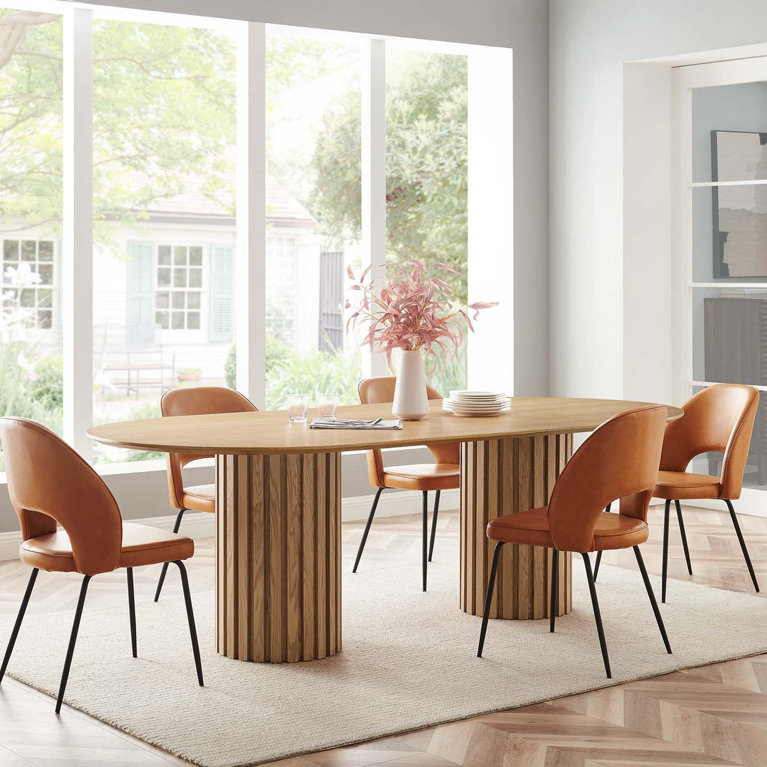 Senja 95&quot; Oval Dining Table By HouseBean