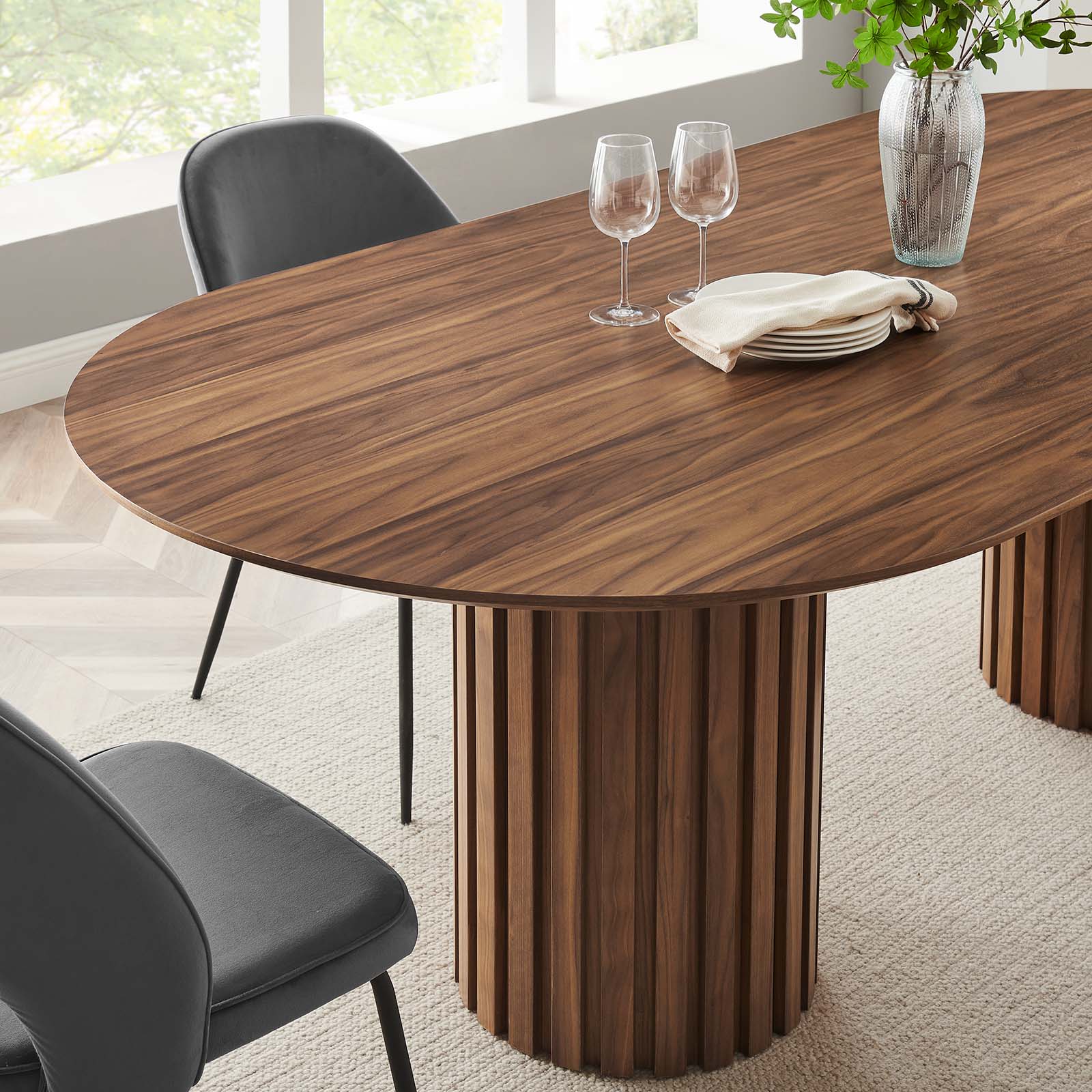 Senja 95&quot; Oval Dining Table By HouseBean