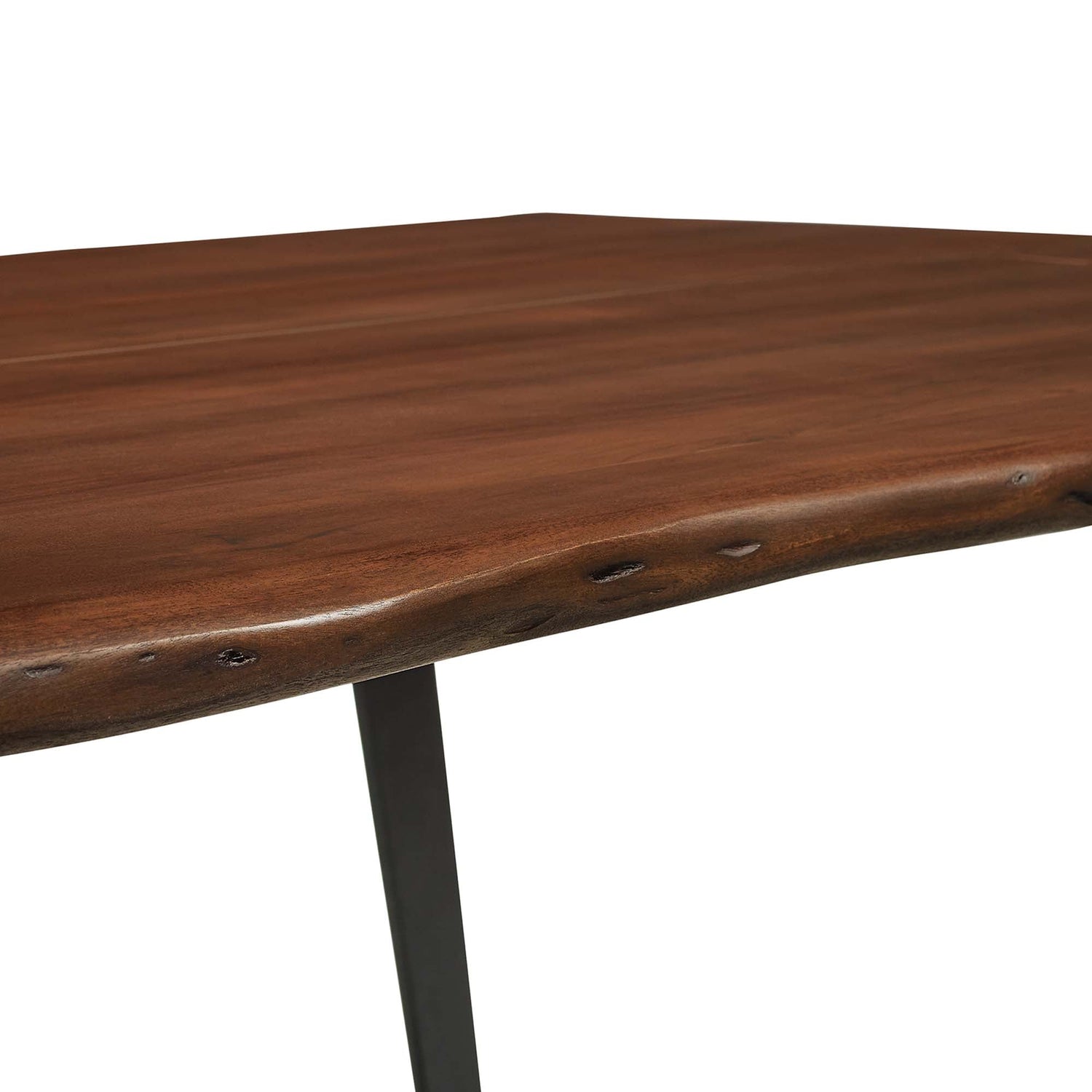 Viggo 60&quot; Live Edge Acacia Wood Acacia Wood Dining Table by Modway
