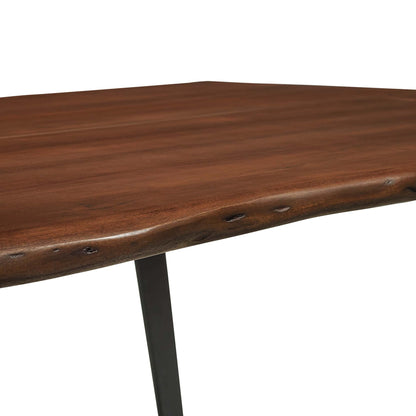 Viggo 60&quot; Live Edge Acacia Wood Acacia Wood Dining Table by Modway