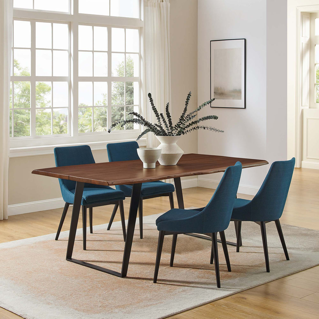 Viggo 74&quot; Live Edge Acacia Wood Dining Table by Modway