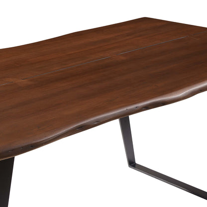 Viggo 74&quot; Live Edge Acacia Wood Dining Table by Modway