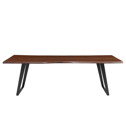Viggo 96&quot; Live Edge Acacia Wood Acacia Wood Dining Table by Modway