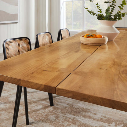 Ardor 96&quot; Live Edge Acacia Wood Acacia Wood Dining Table