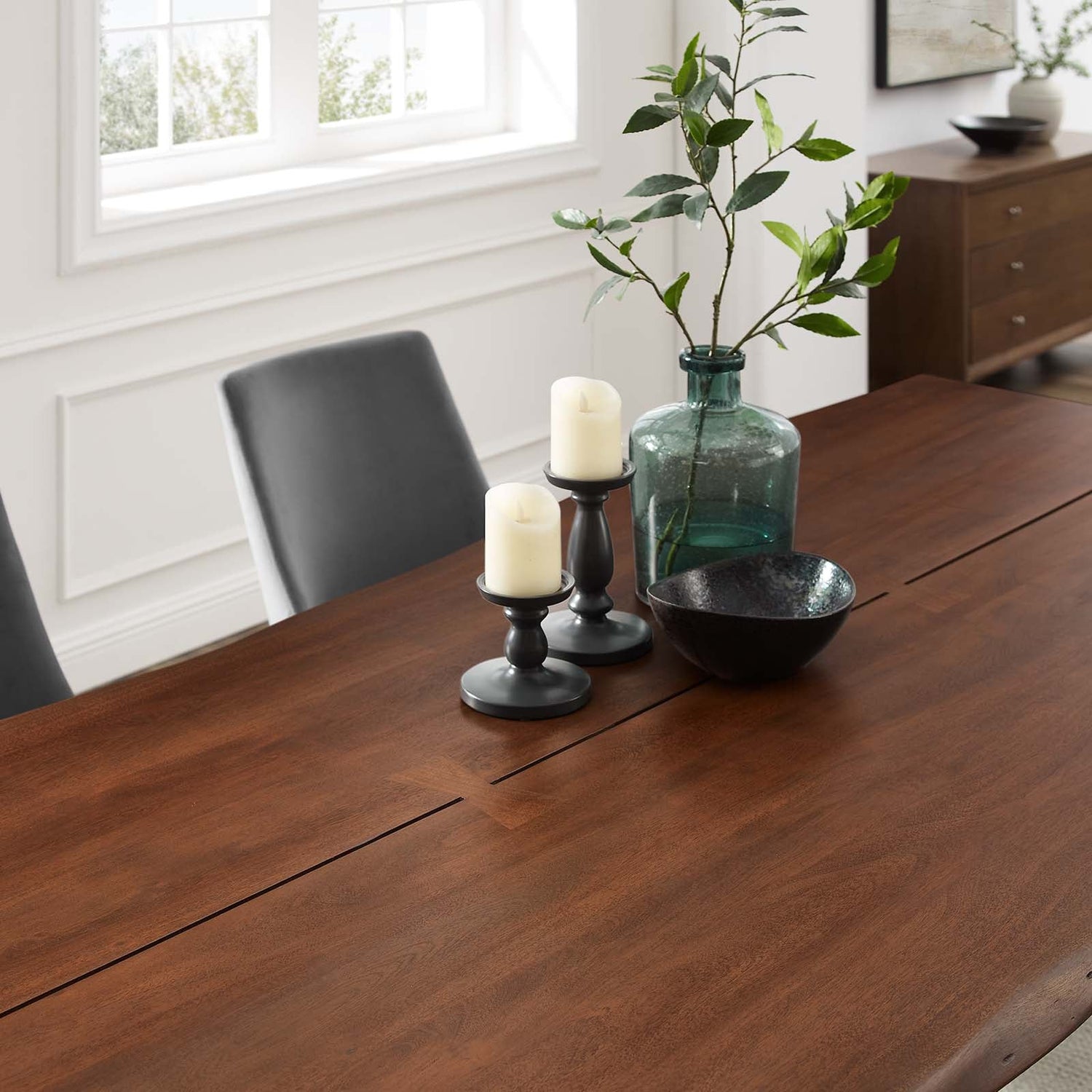 Ardor 96&quot; Live Edge Acacia Wood Acacia Wood Dining Table