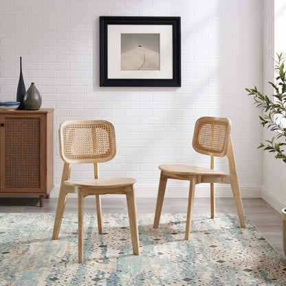 Habitat Wood Dining Side Chair Set of 2 by Modway