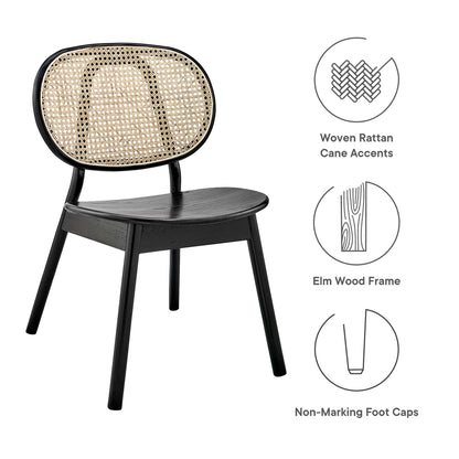 Malina Wood Dining Side Chair Set of 2 by Modway