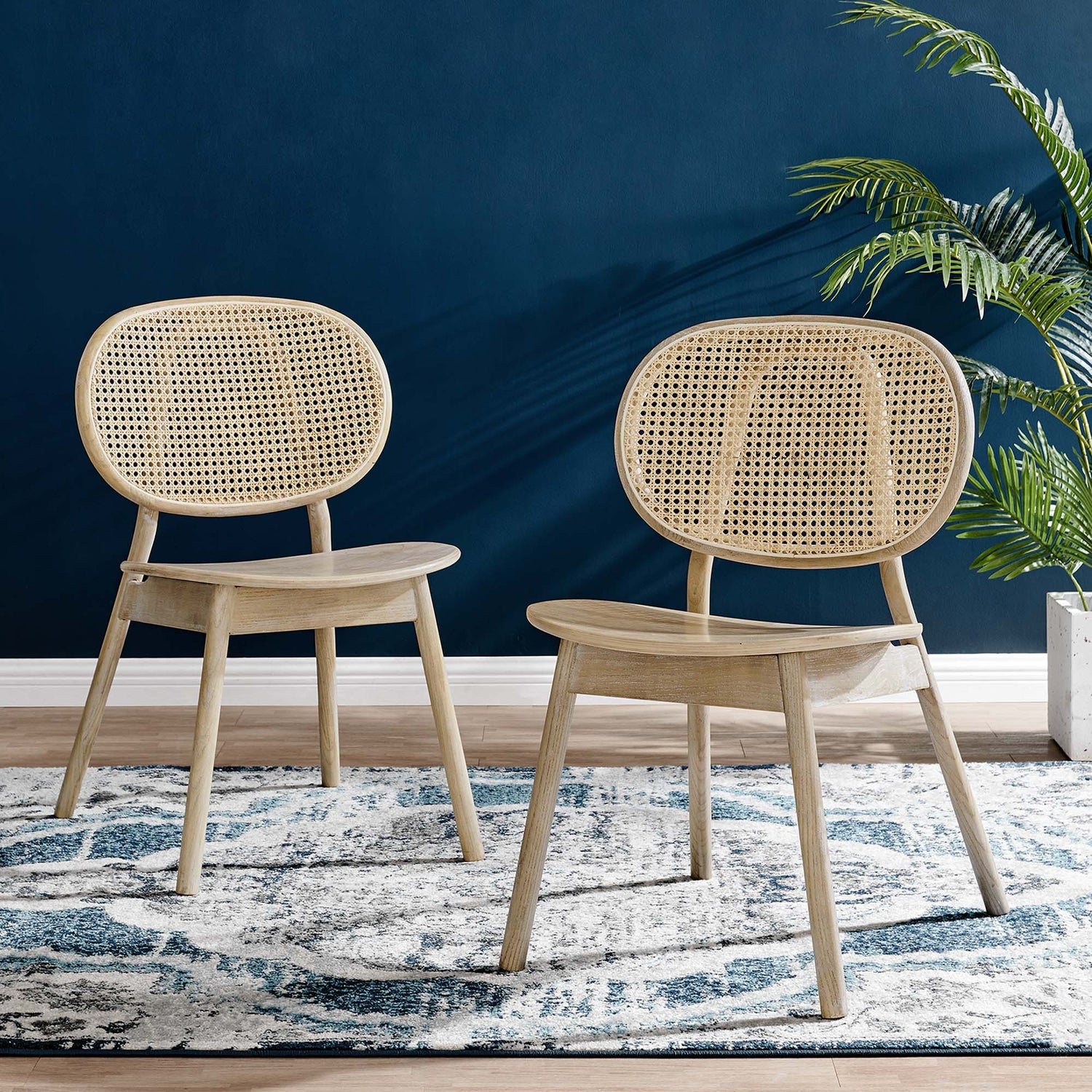 Malina Wood Dining Side Chair Set of 2 by Modway