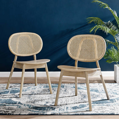 Malina Wood Dining Side Chair Set of 2 by Modway