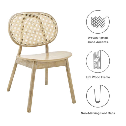 Malina Wood Dining Side Chair Set of 2 by Modway