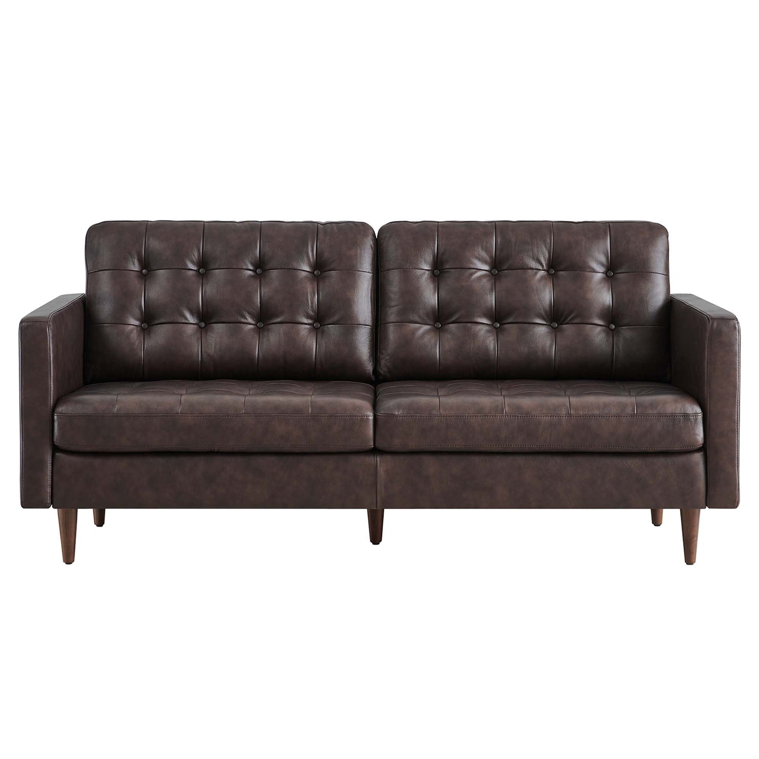 Exalt Tufted Leather Sofa by Modway