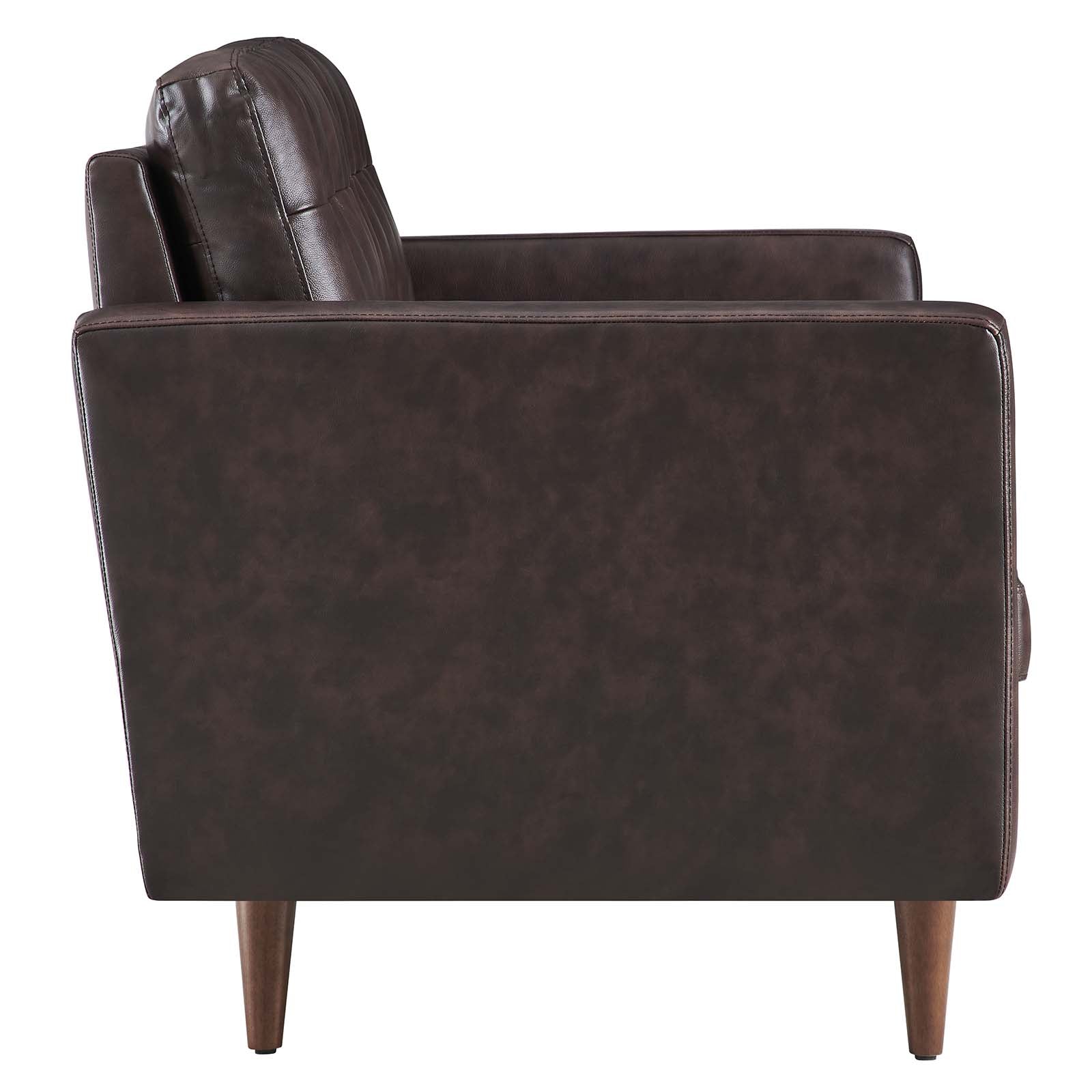 Exalt Tufted Leather Loveseat By HouseBean