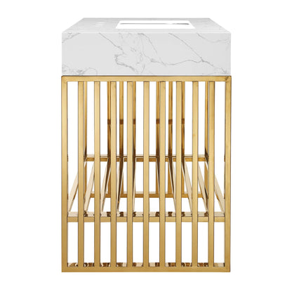 Gridiron Bathroom Vanity Basin Included by Modway