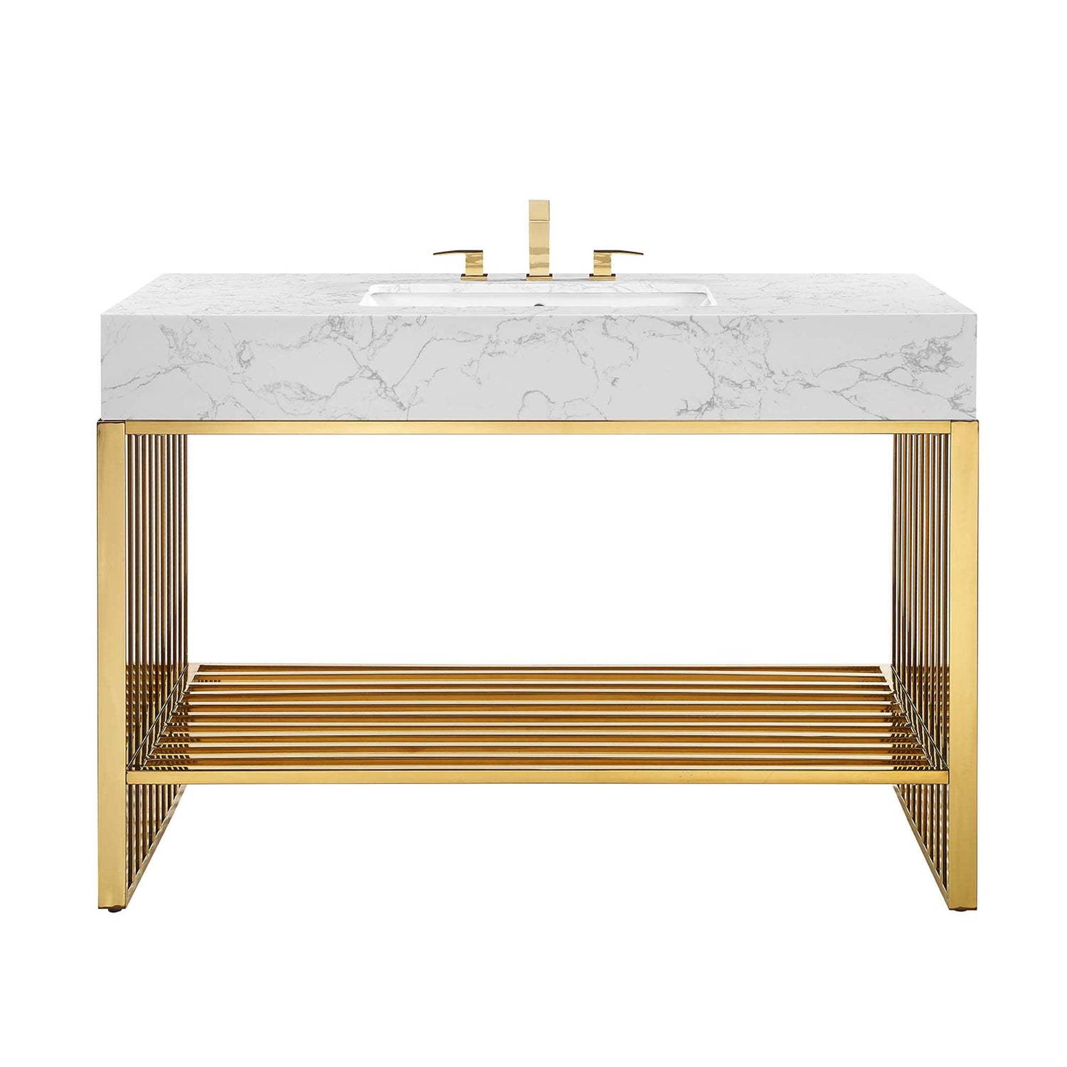 Gridiron Bathroom Vanity Basin Included by Modway