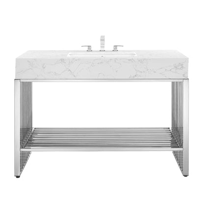 Gridiron Bathroom Vanity Basin Included by Modway