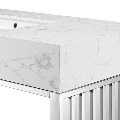 Gridiron Bathroom Vanity Basin Included by Modway