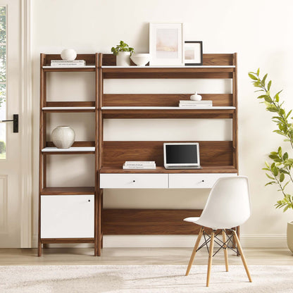 Bixby 2-Piece Wood Office Desk and Bookshelf by Modway