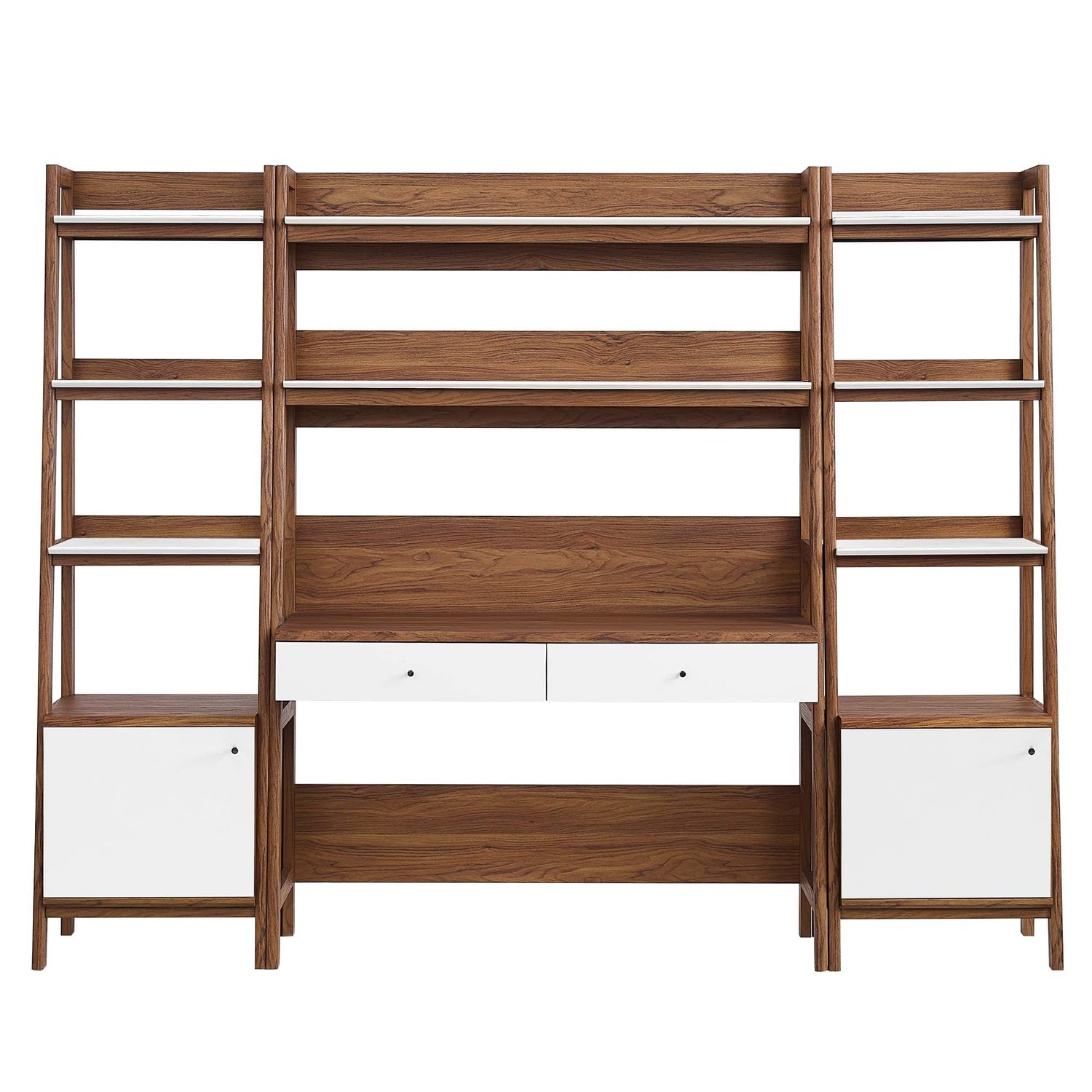 Bixby 3-Piece Wood Office Desk and Bookshelf by Modway