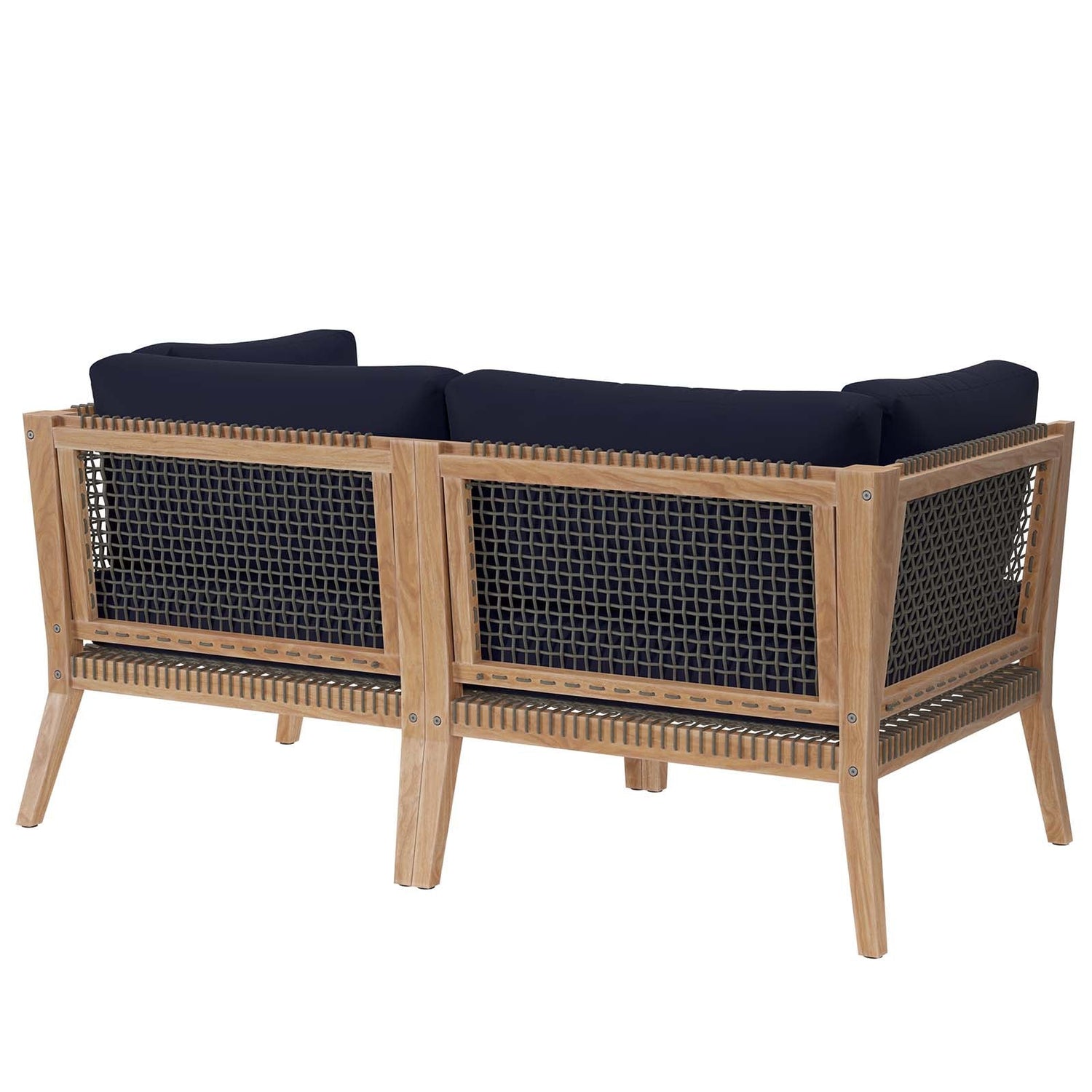 Clearwater Outdoor Patio Teak Wood Loveseat By HouseBean