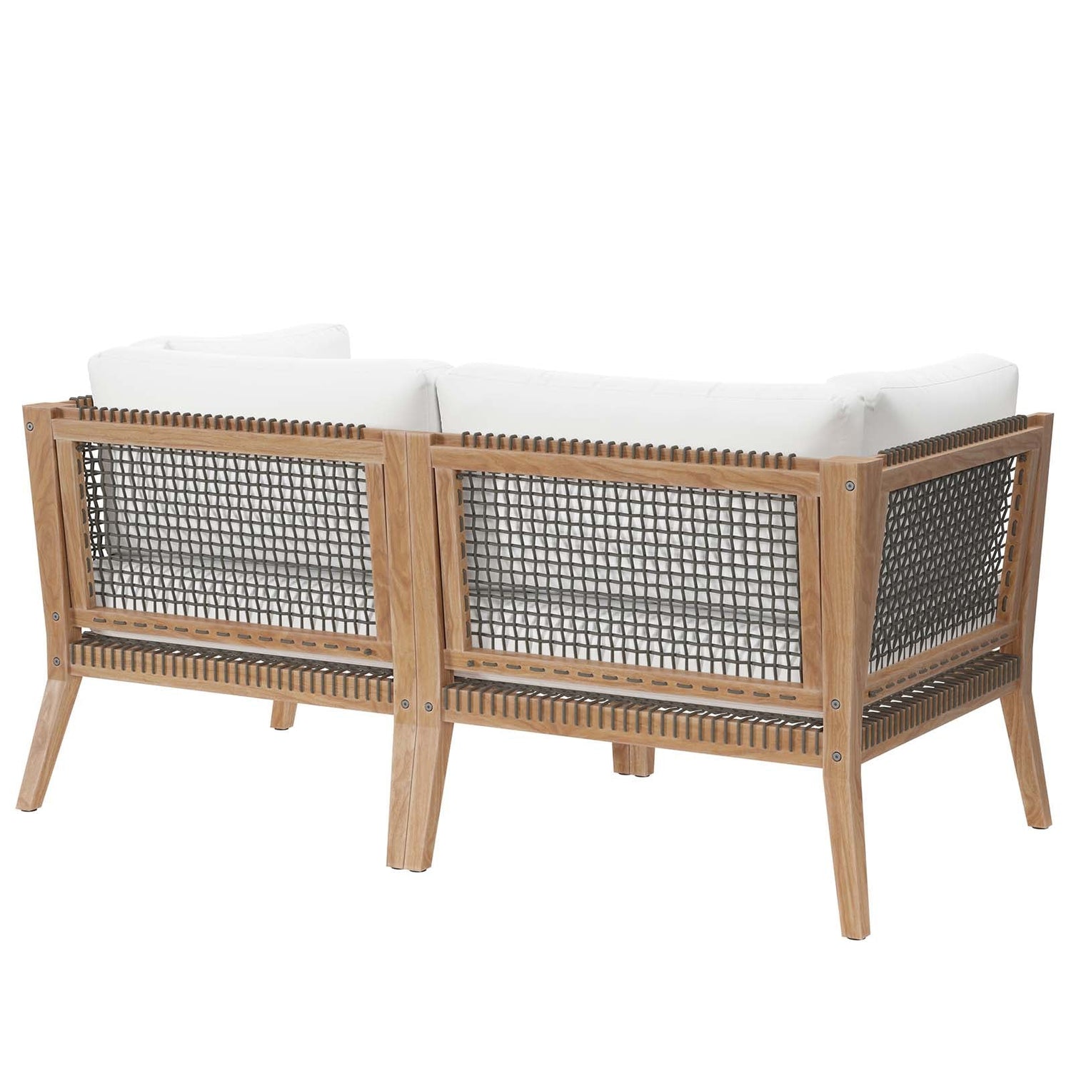 Clearwater Outdoor Patio Teak Wood Loveseat By HouseBean