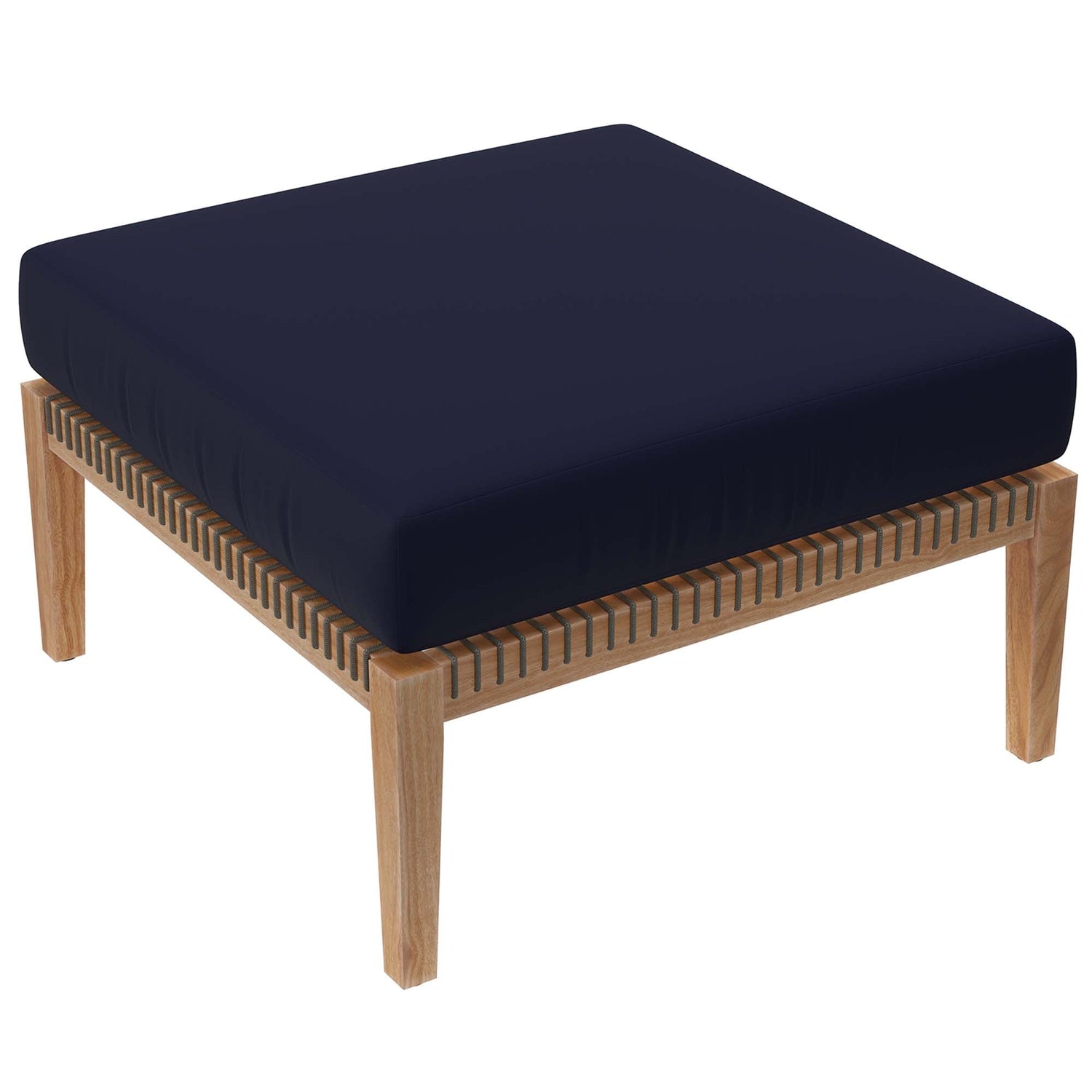 Clearwater Outdoor Patio Teak Wood 6-Piece Sectional Sofa by Modway