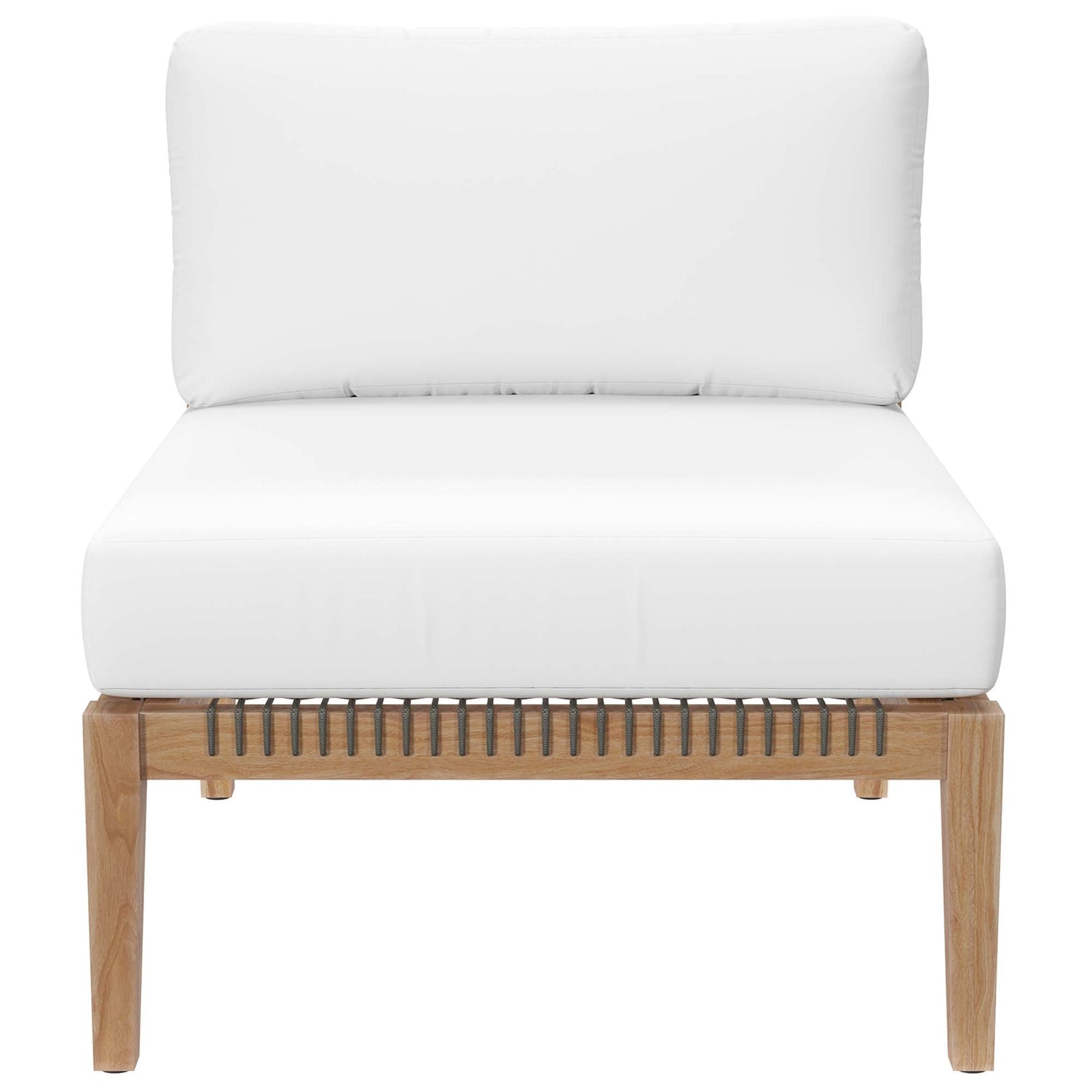 Clearwater Outdoor Patio Teak Wood 6-Piece Sectional Sofa by Modway