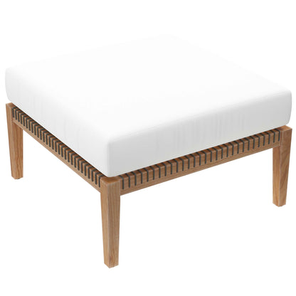 Clearwater Outdoor Patio Teak Wood 6-Piece Sectional Sofa by Modway