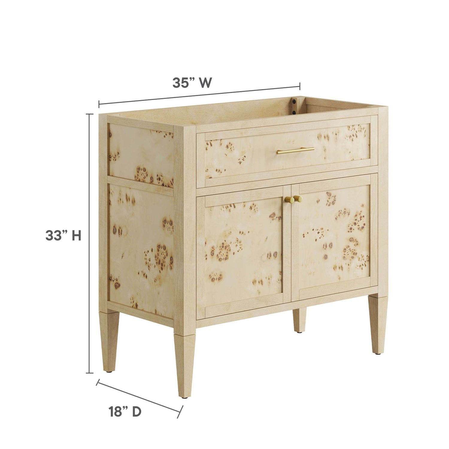 Elysian Bathroom Cabinet Basin Not Included by Modway
