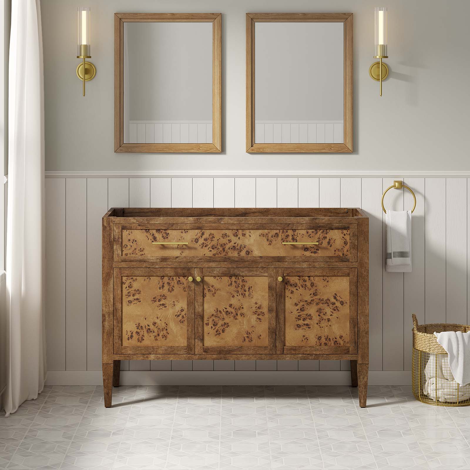 Elysian 48&quot; Wood Bathroom Vanity Cabinet (Sink Basin Not Included) By HouseBean