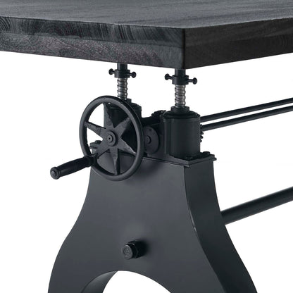 Genuine 96&quot; Crank Adjustable Height Dining and Conference Table By HouseBean