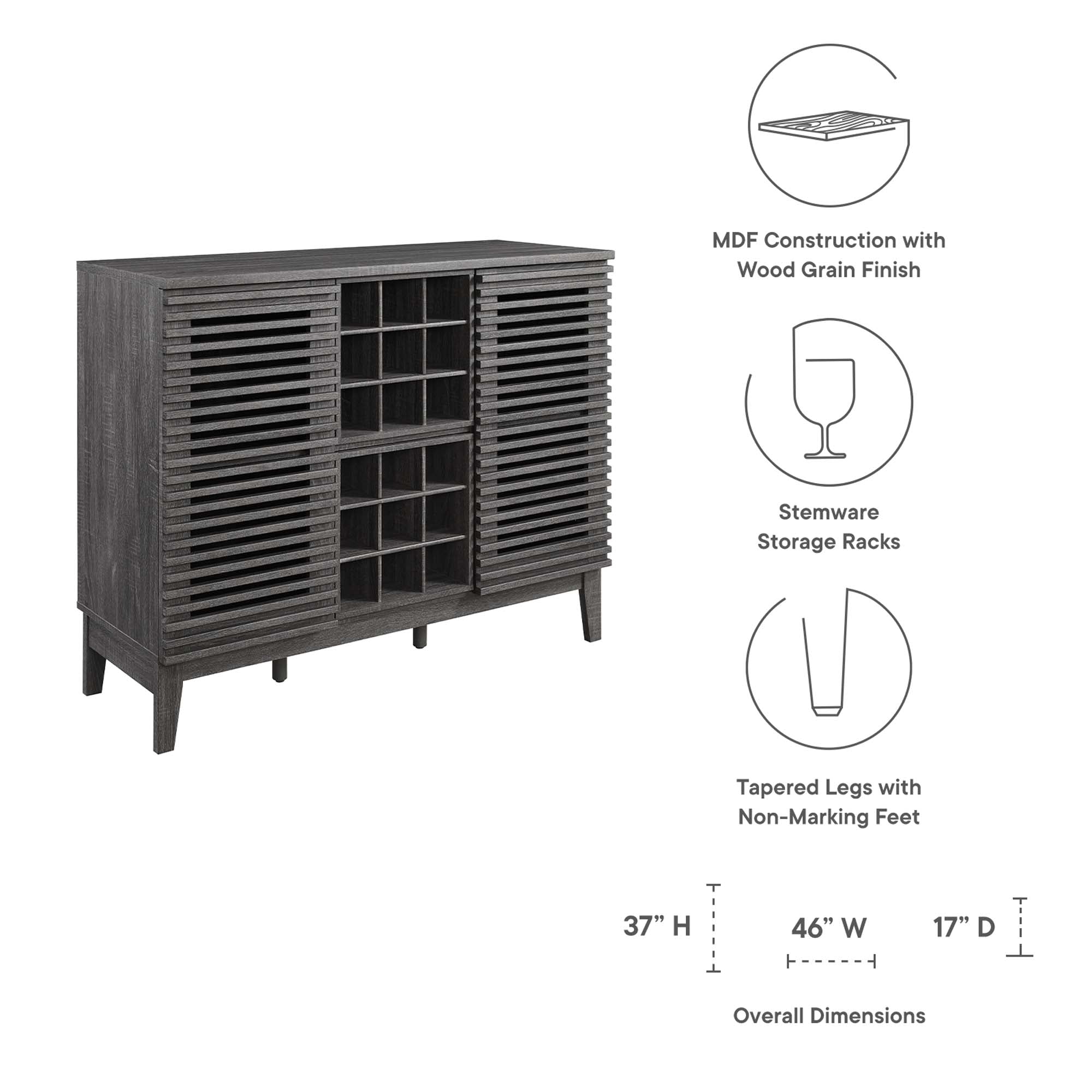 Render Bar Cabinet by Modway